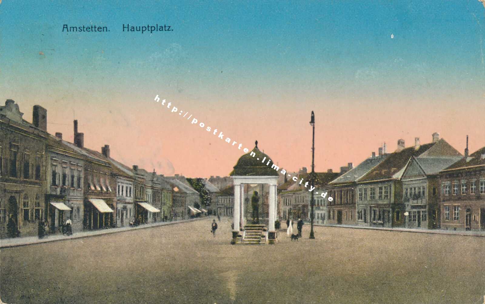 Amstetten Hauptplatz 1916